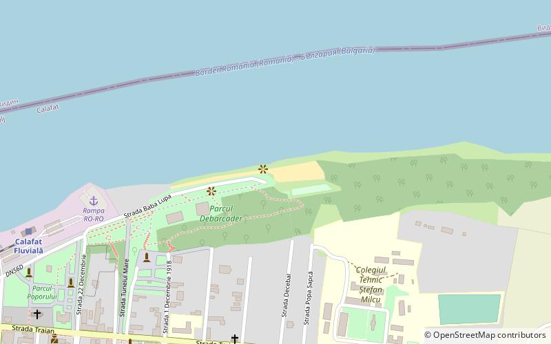 plaja debarcader calafat location map