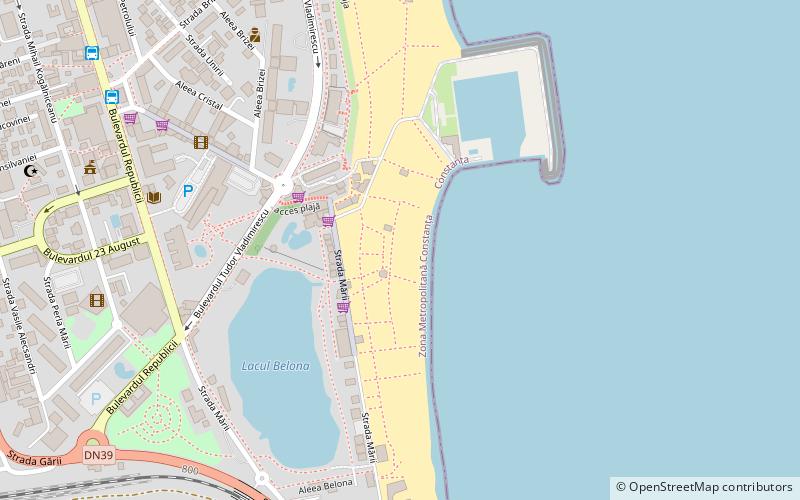 acces plaja eforie location map