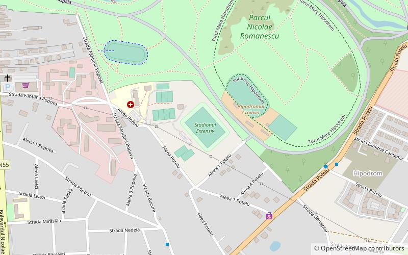 stadionul extensiv craiova location map
