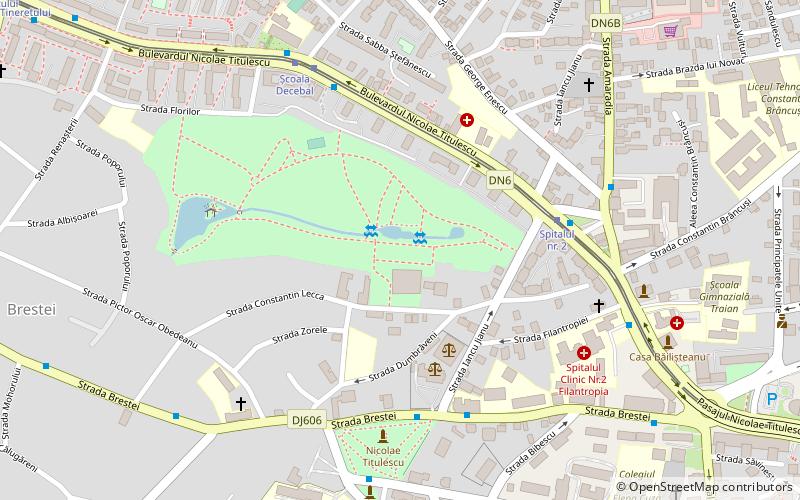 Craiova Botanical Garden location map