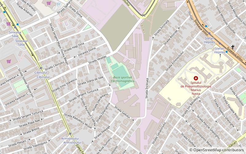 stadionul electromagnetica bukareszt location map