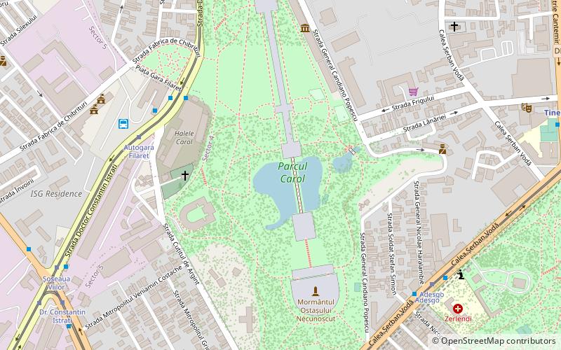 carol park bucharest location map