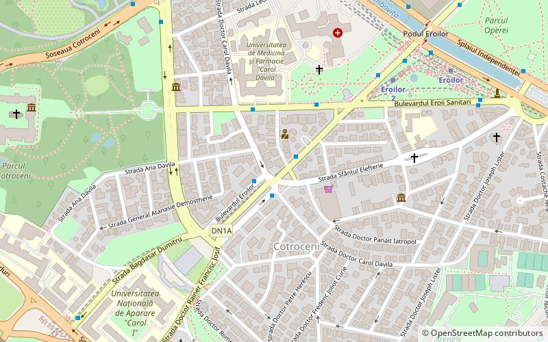 Cotroceni location map