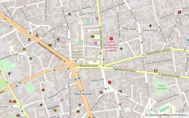 Wirtschaftsakademie Bukarest location map