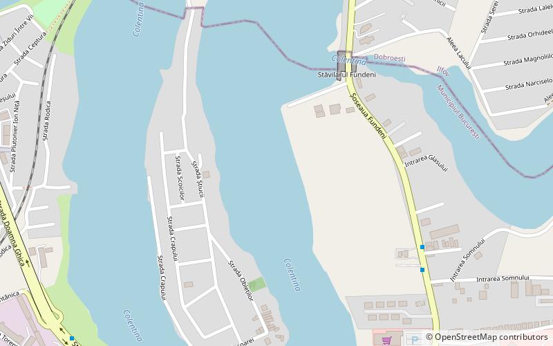 Lake Fundeni location map