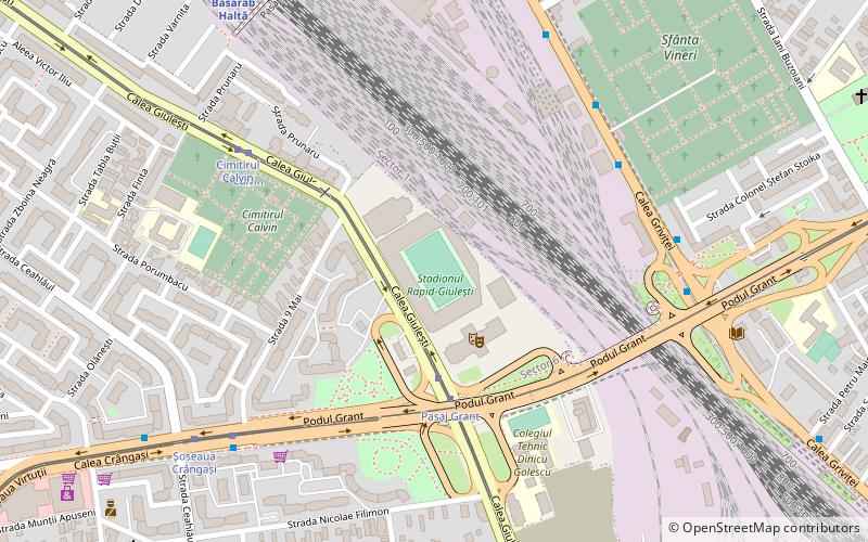 rapid arena bukareszt location map