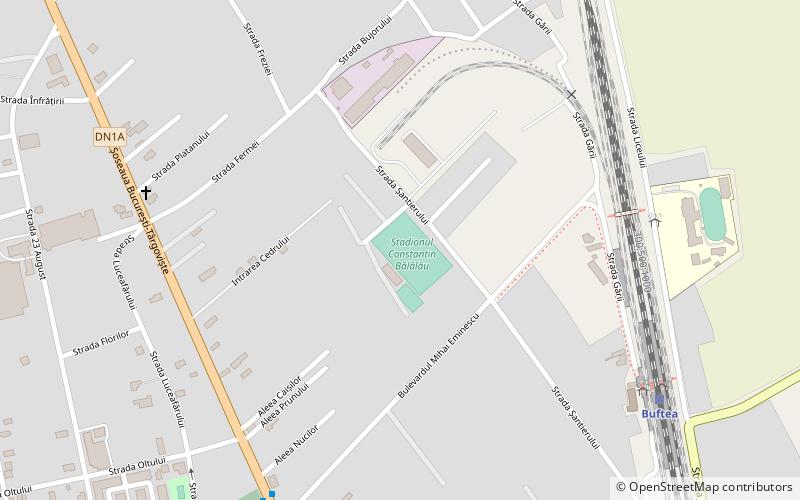 stadion miejski buftea location map