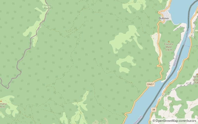 dubova naturpark eisernes tor location map