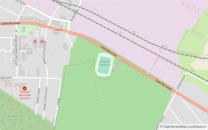 Stadionul Tineretului location map