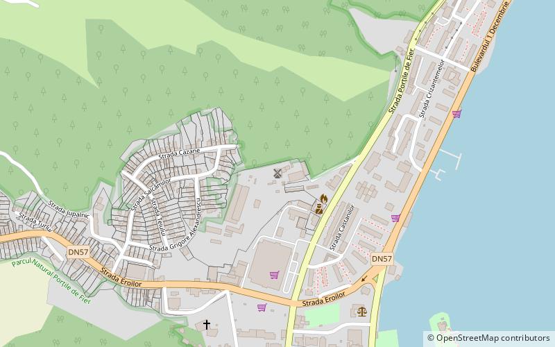 moara orsova location map