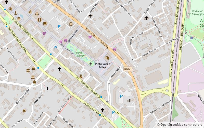 vasile milea square pitesti location map