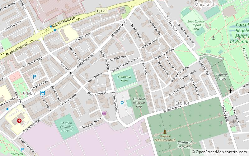 Stadion Astra location map