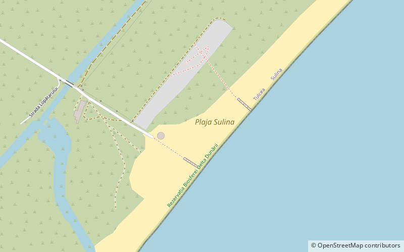 sulina beach location map