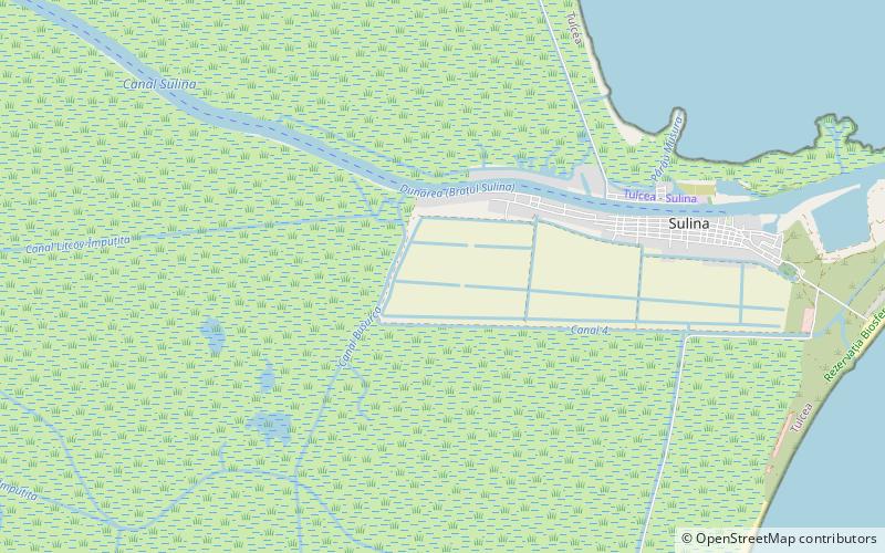Port of Sulina location map