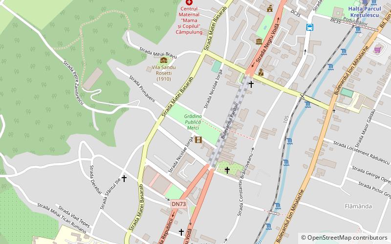gradina publica merci campulung location map