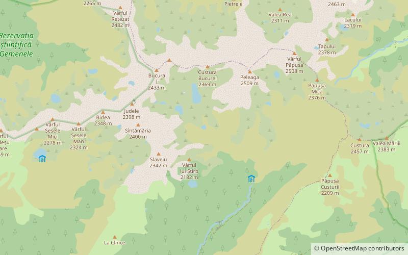 lacul lia retezat national park location map