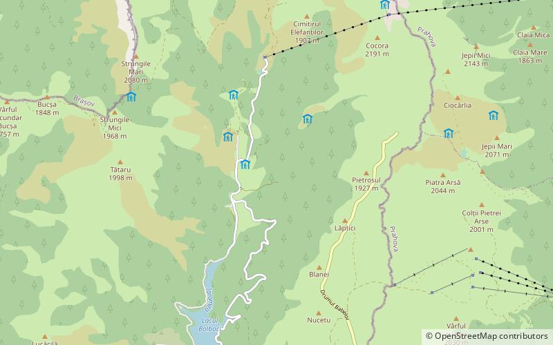 Parque natural de Bucegi location map