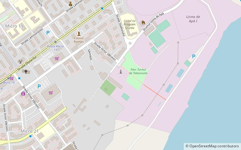 Galați TV Tower location map