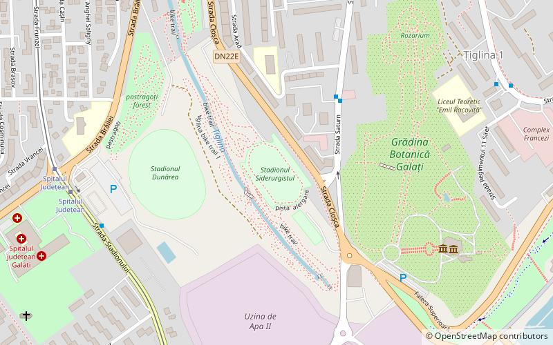 stadionul siderurgistul galati location map
