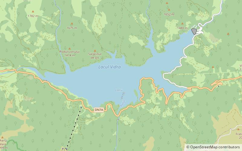 Vidra Lake location map