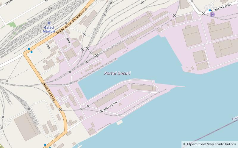 port of galati location map