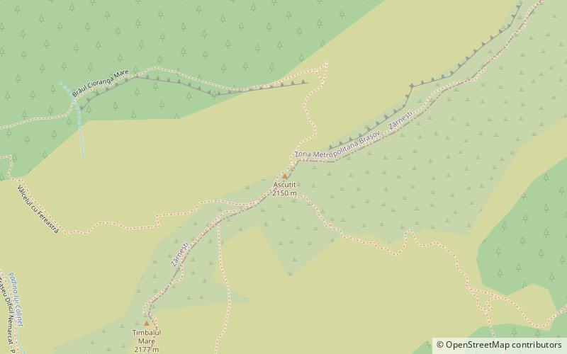 vf ascutit piatra craiului national park location map