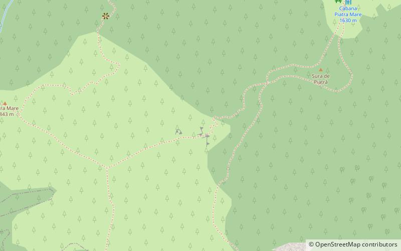 Piatra Mare Mountains location map