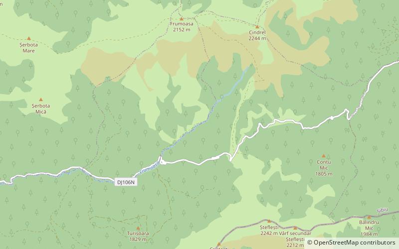 Cindrel Natural Park location map