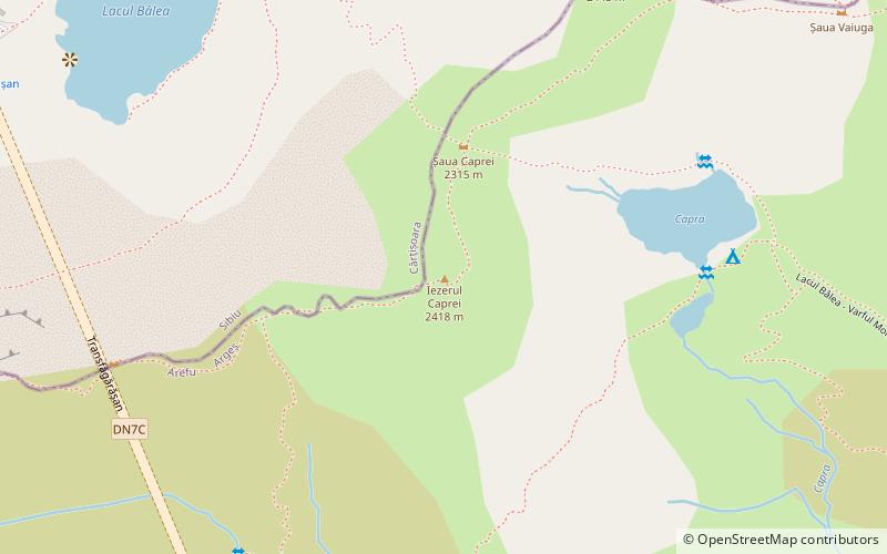 Iezerul Caprei location map