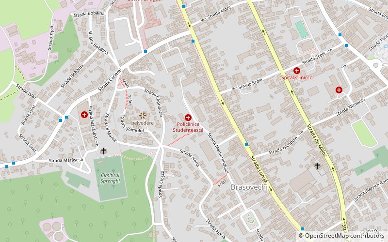Université Transilvania location map
