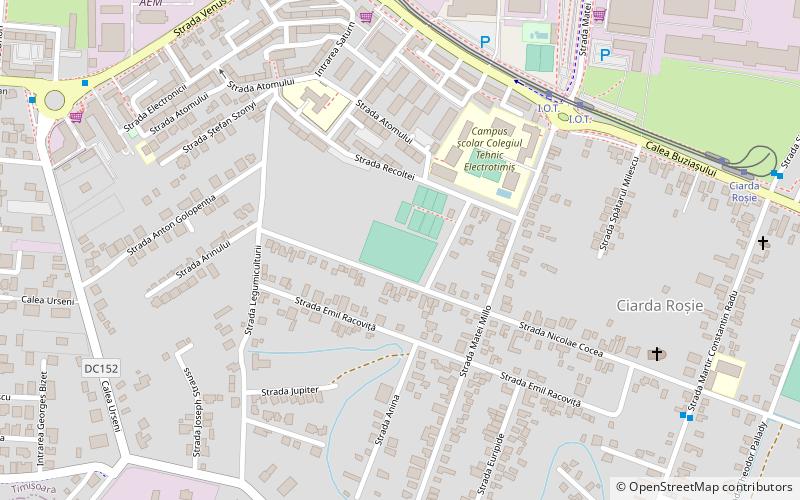 stadionul ciarda rosie timisoara location map