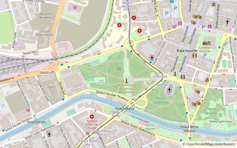 Parcul Central location map