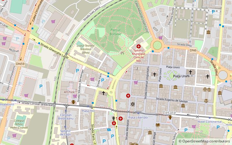 Timișoara 700 Square location map