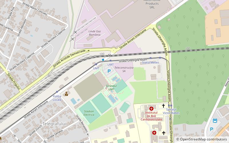 umt padurea verde timisoara location map