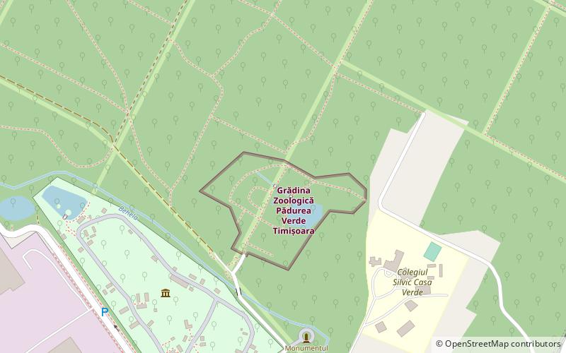 jardin zoologico de timisoara location map