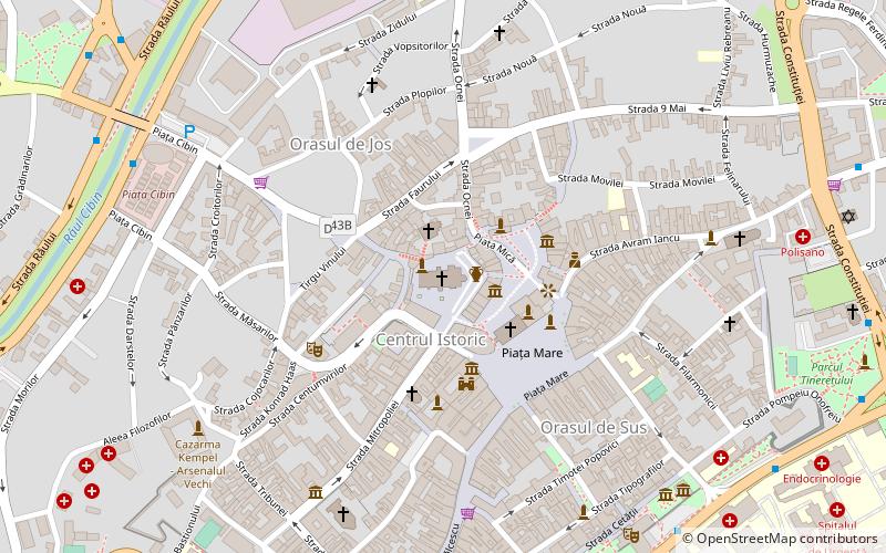 Sibiu Lutheran Cathedral location map