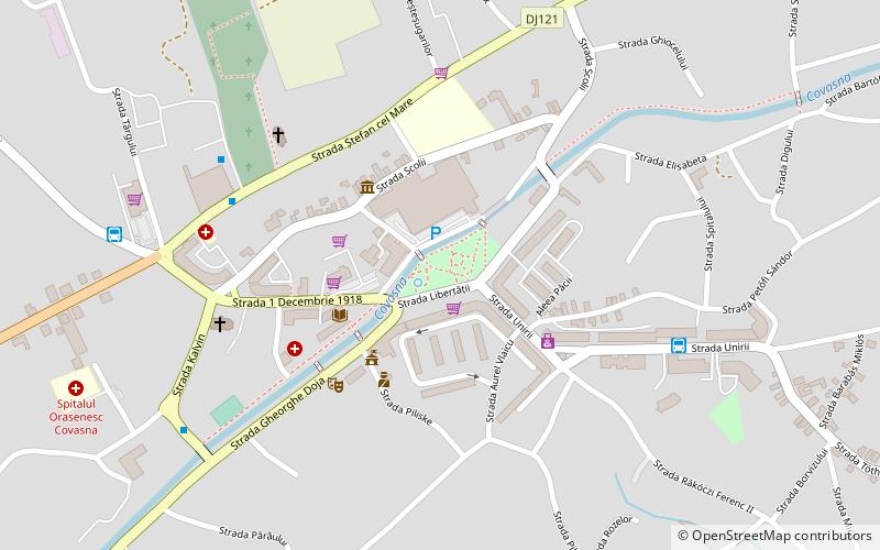 parcul central covasna location map