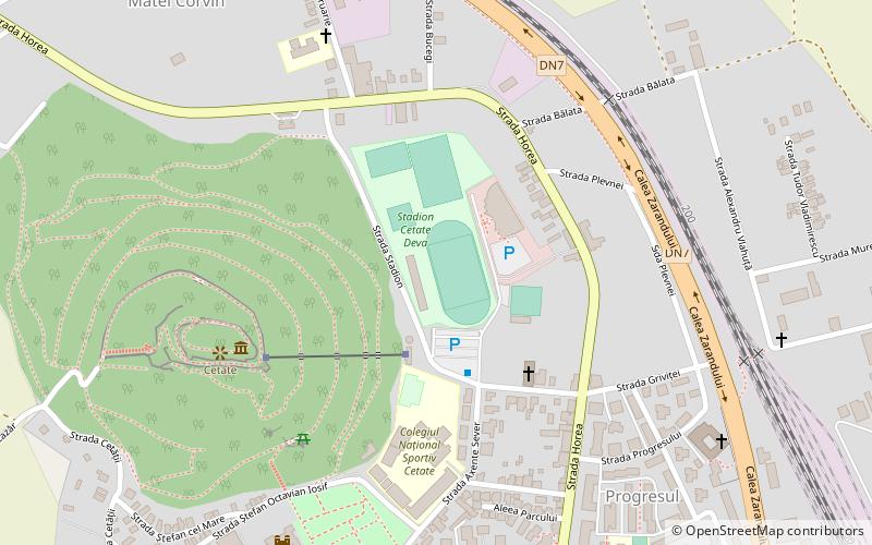 Stadionul Cetate location map
