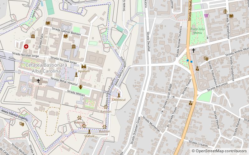 Zitadelle Alba Carolina location map