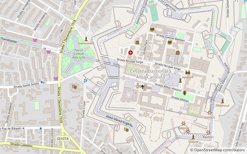 poarta iv alba iulia location map