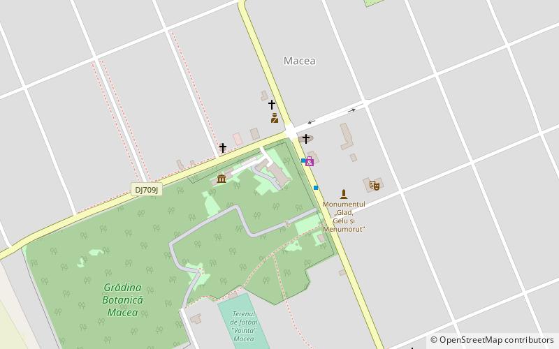 Macea Castle location map