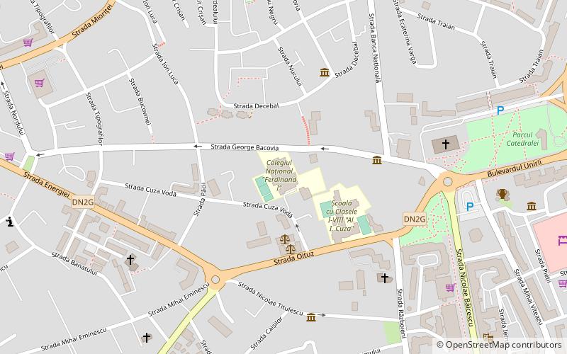 ferdinand i national college bacau location map