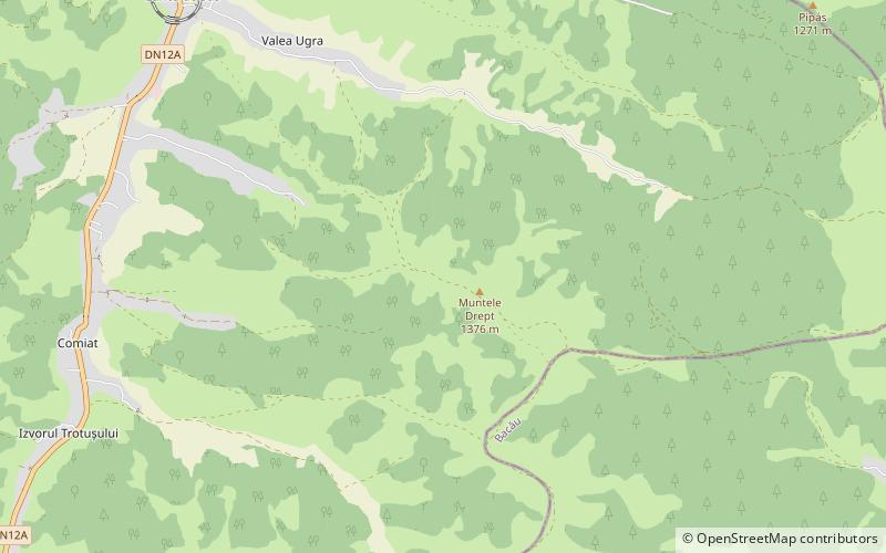 Ciuc Mountains location map