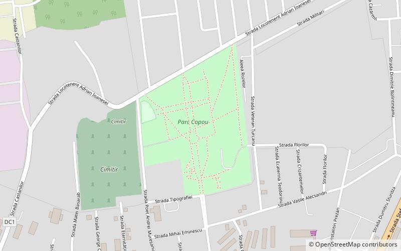 Parc Copou location map