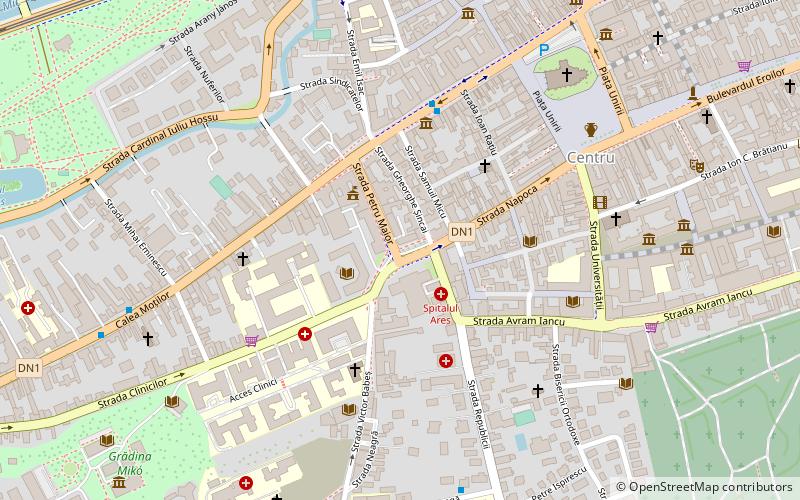 Bibliothèque universitaire centrale Lucian-Blaga de Cluj-Napoca location map
