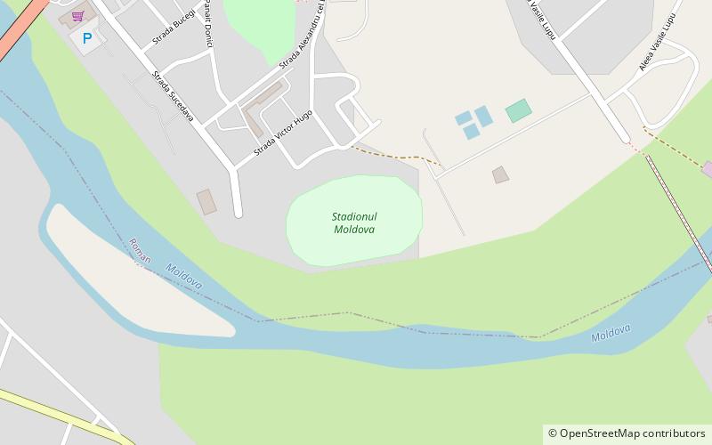 stadionul moldova roman location map