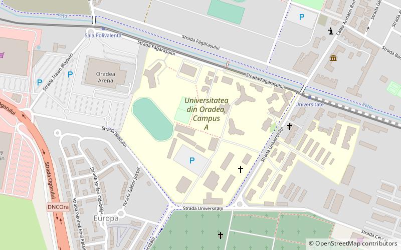 Université d'Oradea location map