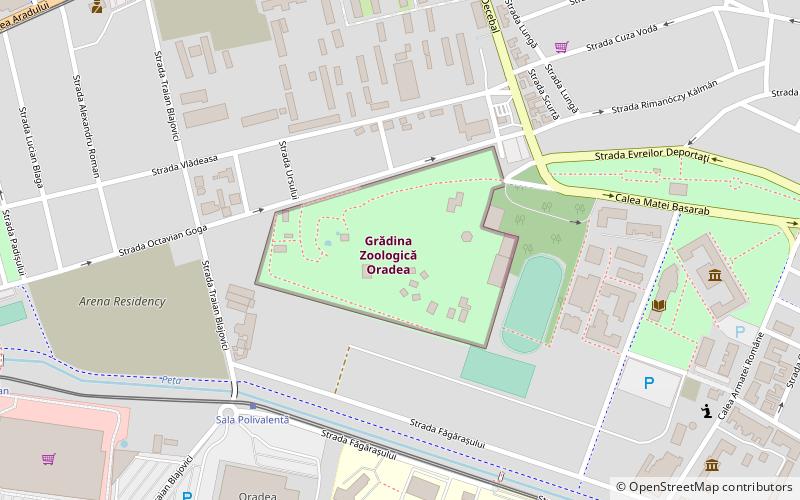 oradea zoological garden location map