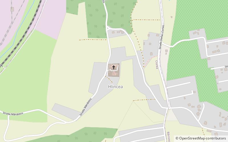 Hlincea Monastery location map