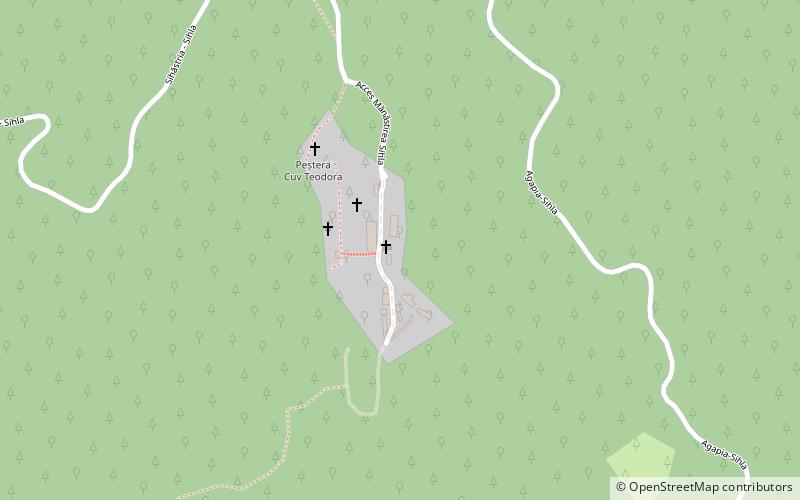sihla monastery vanatori neamt natural park location map